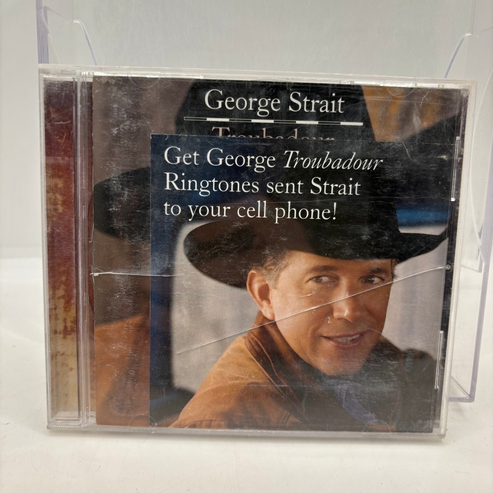 George‎ Strait Troubadour Case with Live From The Astrodome CD MCA Nashville